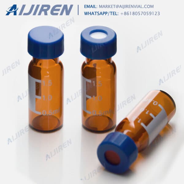 VWR clear HPLC sample vials with patch